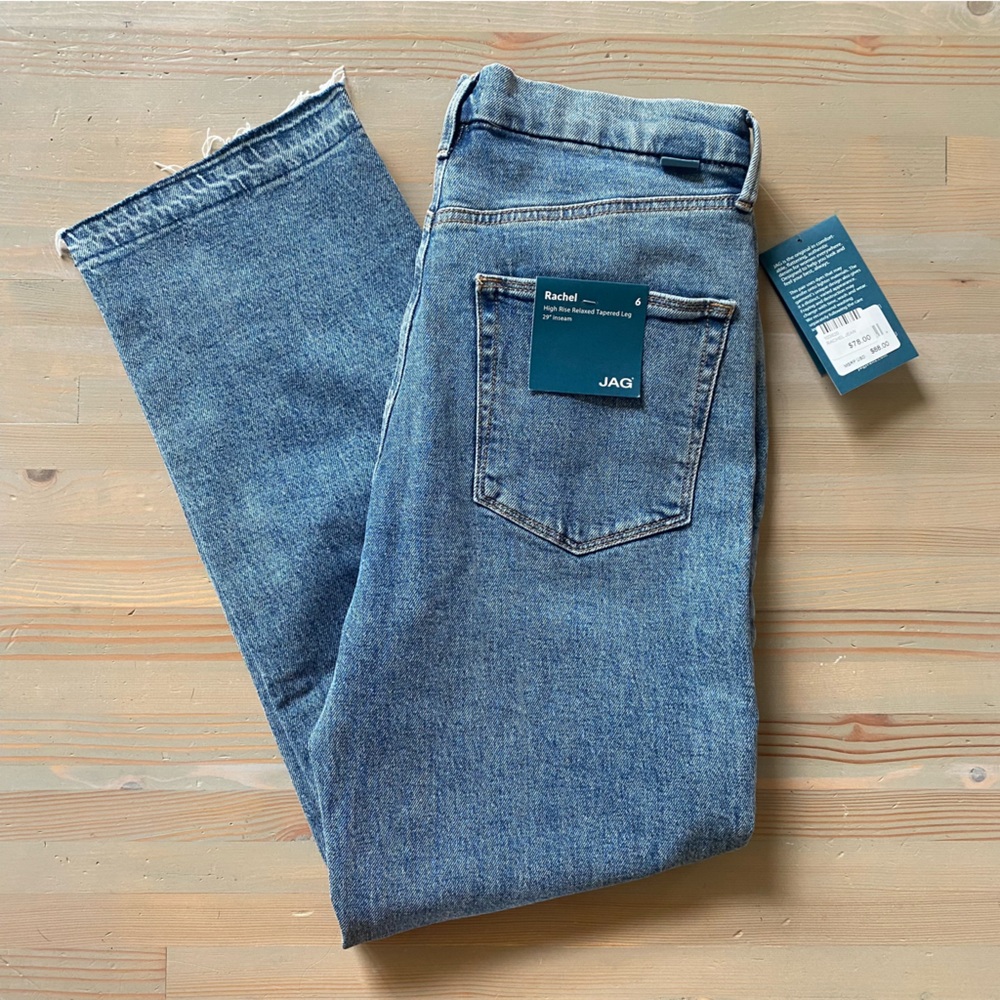 NWT JAG Rachel High Rise Relaxed Tapered Leg Jeans 6 8 10 - Picture 7 of 13